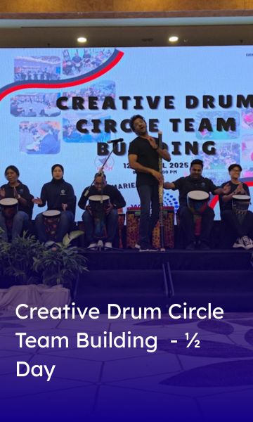 Creative Drum Circle Team Building - ½ Day People at Work